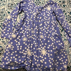 Hanna Andersson Blue and White Kids Dress